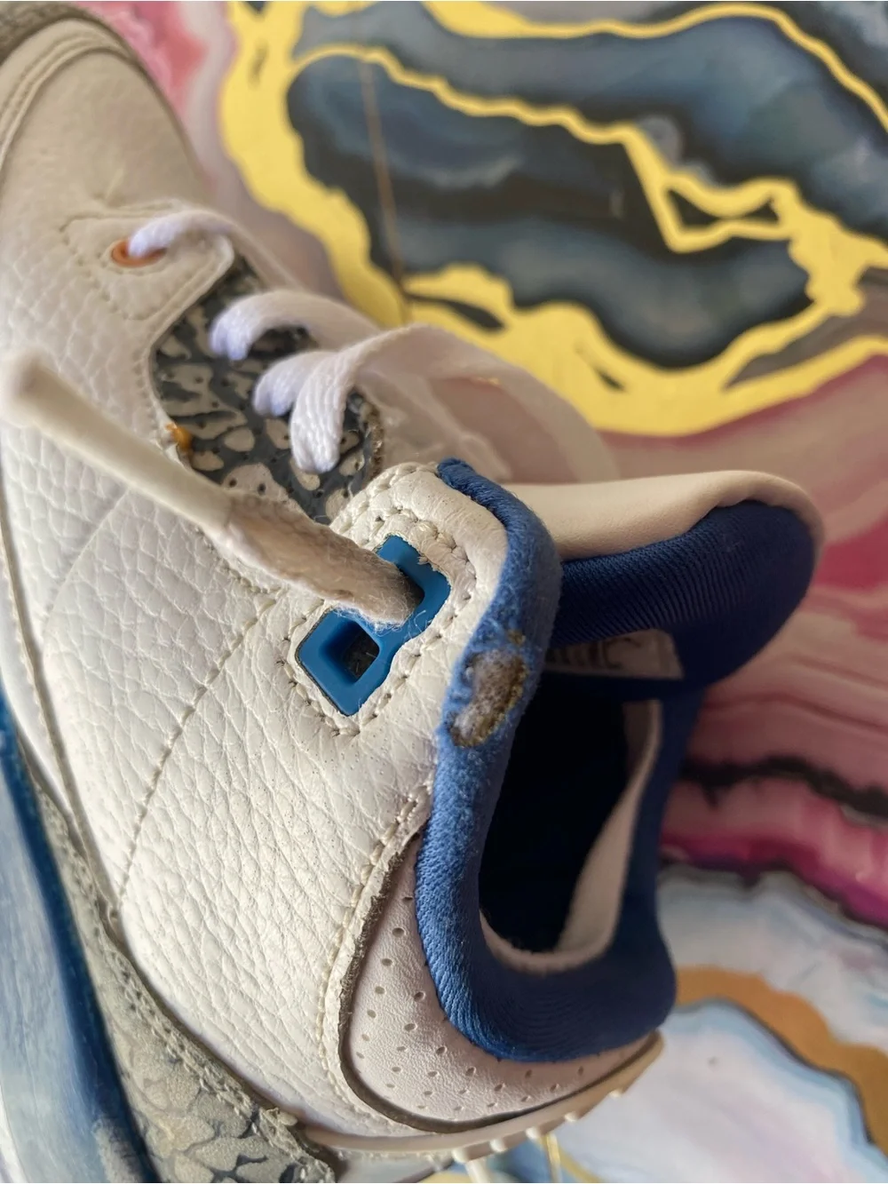 Air Jordan 3 Retro Wizards True Blue Preschool Sneakers 12C Streetwear